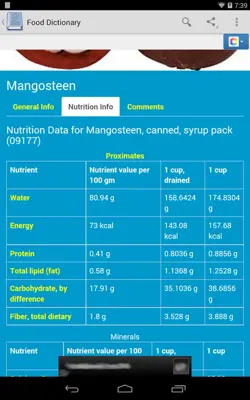 Food Dictionary android App screenshot 3